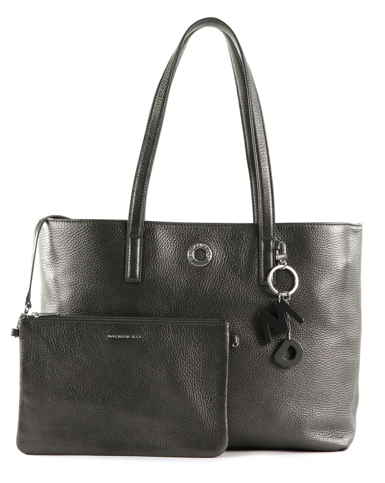 Mandarina Duck Women's Mellow Lux Crossover Handbag - Graphite Gray One Size Shoulder Bag for Work, Travel & Everyday Use