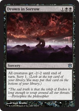 Magic: The Gathering Drown in Sorrow (65/165) - Born of The Gods Foil Card - MTG Booster Pack Collectible for Deck Building & Strategy Games - Perfect for Commander, Standard & Modern Formats