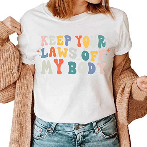 Women's Long Sleeve Cotton Blend T-Shirt with Letter Print - Round Neck Casual Top & Tunic - Equality Themed Shirt for Everyday Wear (White, XXXL) - Perfect for Work, Outings & Social Events