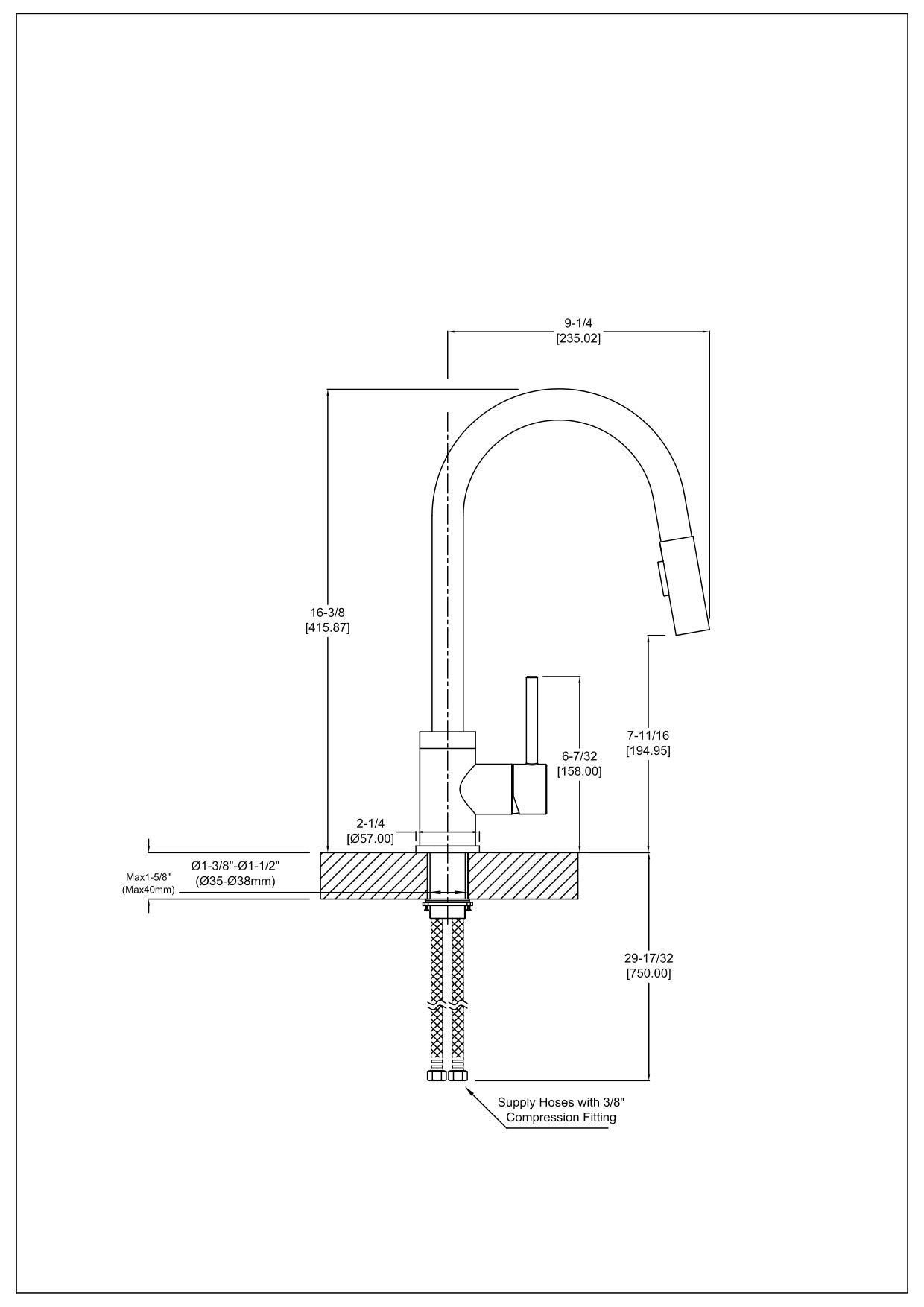 Pacific Bay Bellevue Swivel Kitchen Faucet with Pull-Down Sprayer - Brushed Satin Nickel Finish for Modern Kitchens | Perfect for Washing Dishes, Filling Pots & Daily Cooking Tasks