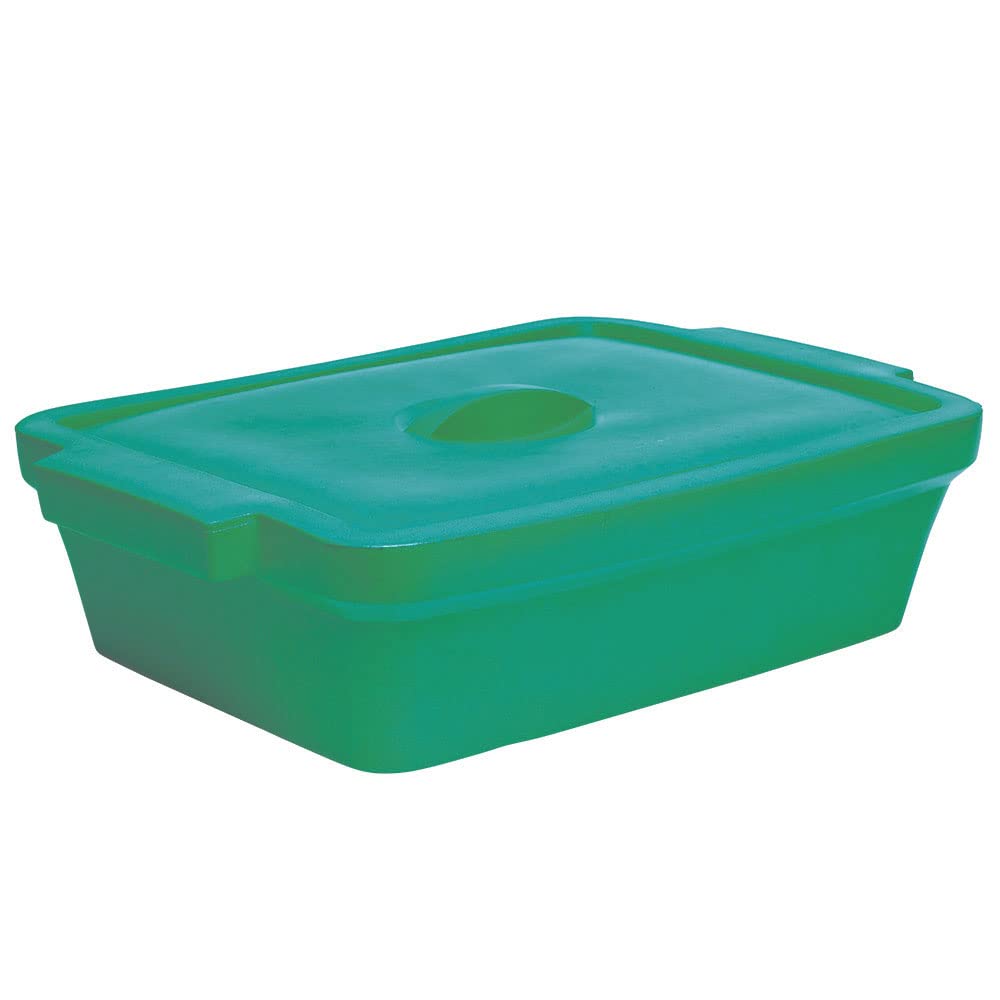 4L Medium Green Ice Pan with Lid - Perfect for Cocktails, Parties & Outdoor Events - Durable & Leak-Proof Ice Storage Container