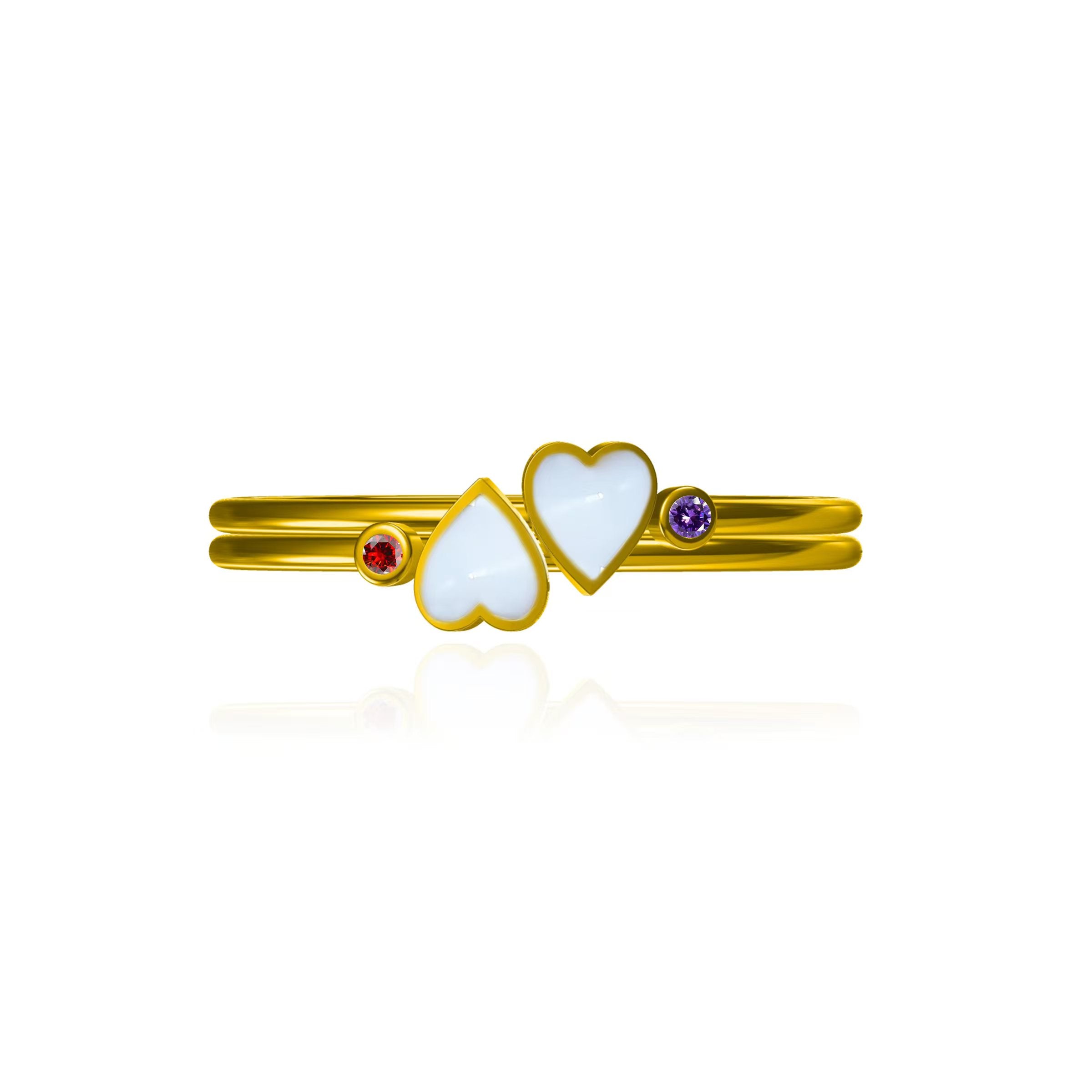 Heart's Glow: Personalized Birthstone Breast Milk Jewelry Ring - Perfect for Nursing Moms, Mother's Day Gifts & Memorial Keepsakes