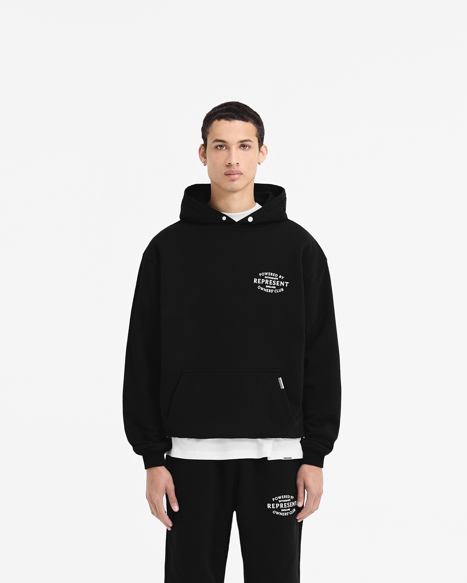 Represent Owners Club Stamp Hoodie - Jet Black | Streetwear Fashion for Men & Women | Perfect for Casual Outfits & Urban Style