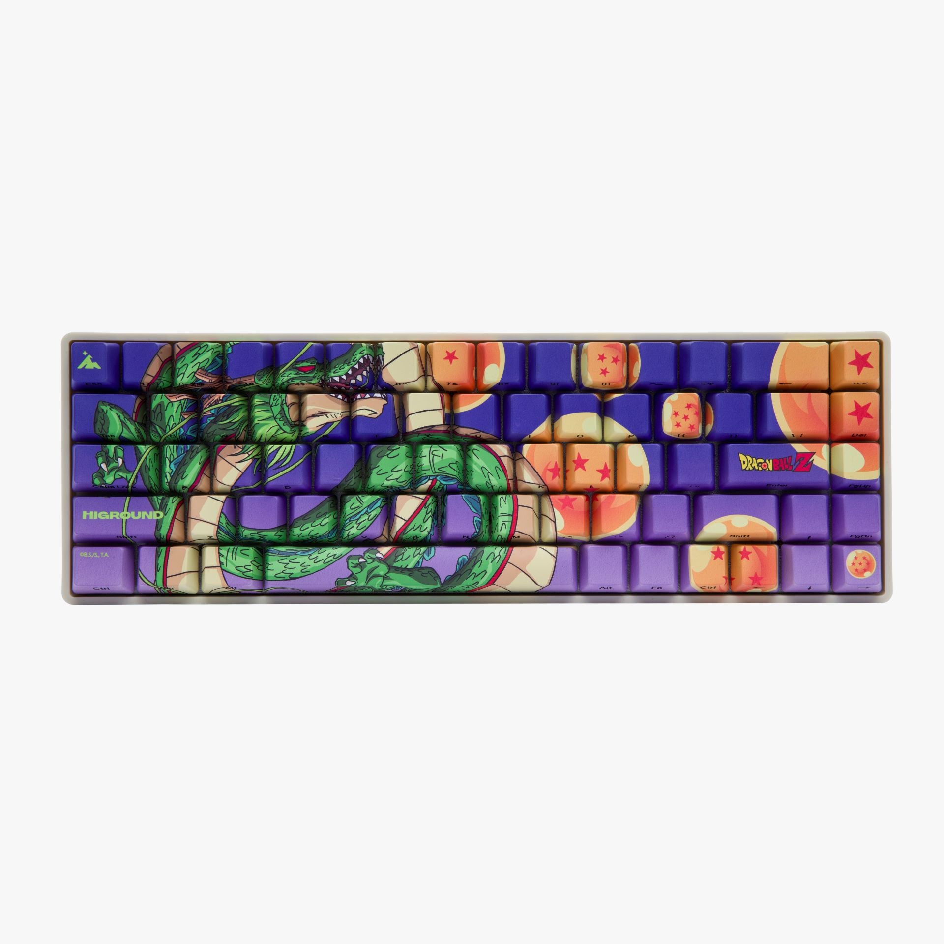 DBZ x HG Basecamp 65 Mechanical Keyboard - Shenron Dragon Theme Custom Gaming Keyboard with RGB Backlight | Perfect for Anime Fans, PC Gamers & Typing Enthusiasts
