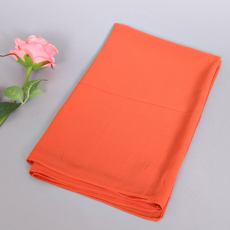 37 Color Muslim Women's Chiffon Hijab Scarf - Lightweight & Breathable Head Covering for Daily Wear, Prayer, Work & Special Occasions