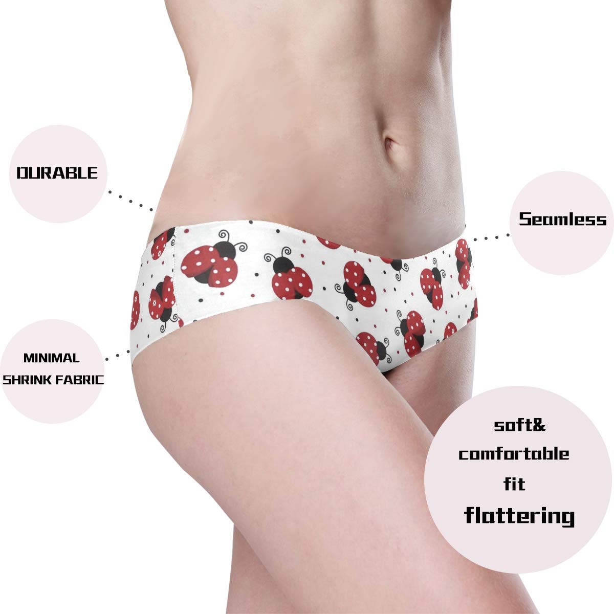 Funny Women's Briefs - Soft Seamless Invisible Panties for Everyday Comfort | Perfect for Workout, Lounge & Sleep