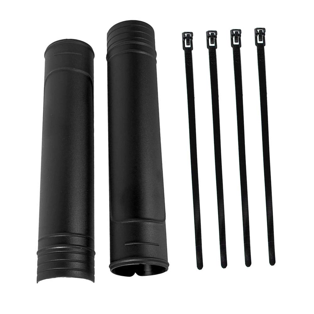Motorcycle Upper Fork Guards - High Impact Resistance Plastic Wraps for Dirt Bike | Compatible with Yamaha, Kawasaki, Husqvarna (Black) | Off-Road Protection & Style Upgrade