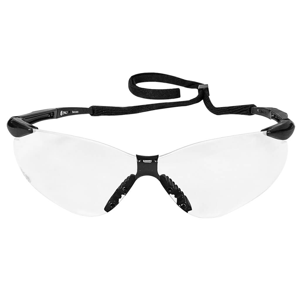 DuraDrive Clear Anti-Scratch Nemesis Safety Glasses - ANSI Z87.1 Certified, UV Protection for Construction, Woodworking & DIY Projects