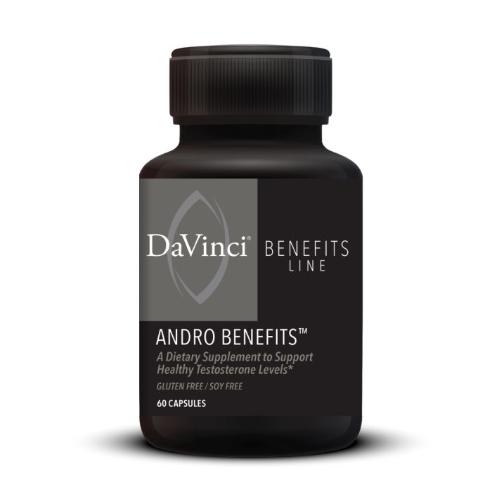 Davinci Labs Andro Benefits - Premium Natural Testosterone Booster for Men - Enhance Energy, Muscle Growth & Vitality - Ideal for Fitness, Bodybuilding & Active Lifestyle