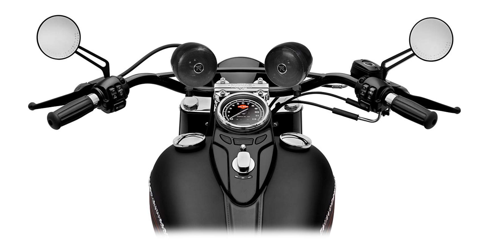 Rockville Bluetooth ATV Audio System with Handlebar Speakers - Compatible with Can-Am Renegade - Waterproof & Durable Off-Road Sound System - Perfect for Trail Riding, Hunting & Outdoor Adventures