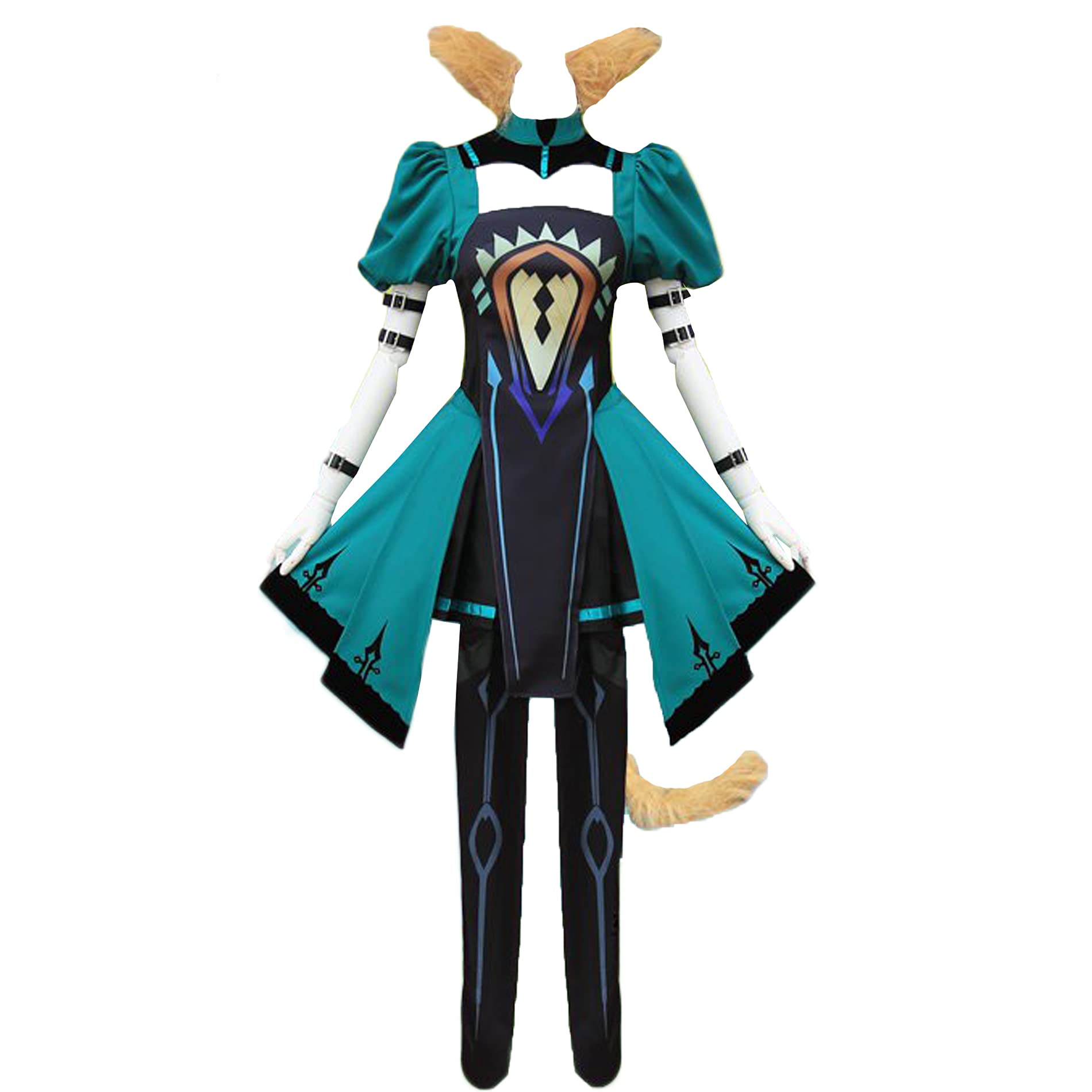 Anime Atalanta Cosplay Costume for Women - Full Outfit with Detachable Tail | Perfect for Halloween, Comic Con & Cosplay Events