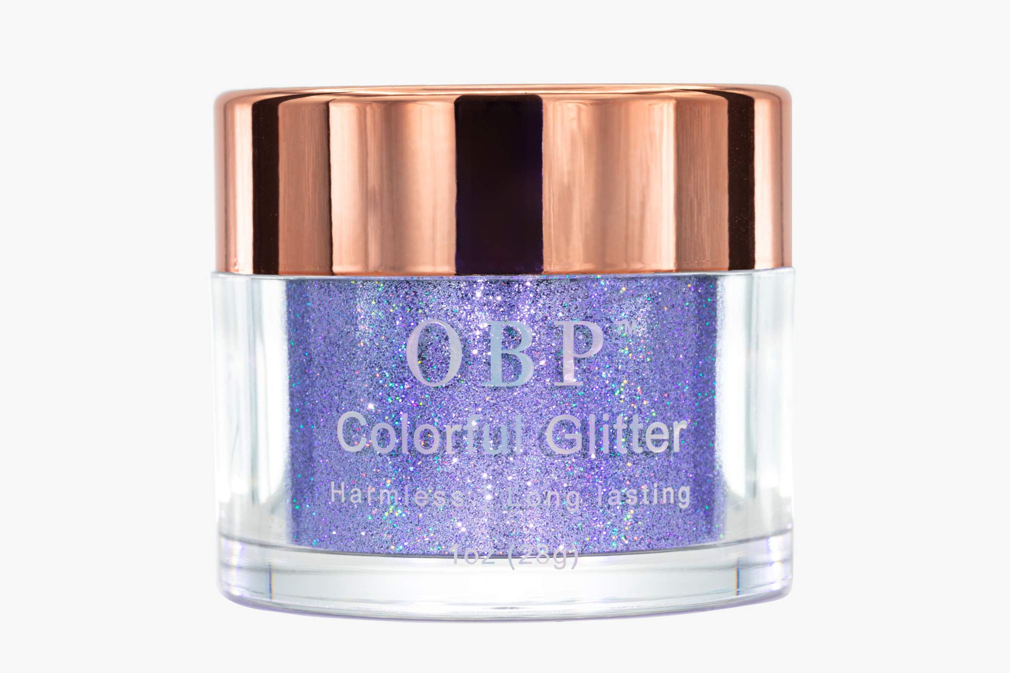 OBP Fine Holographic Chunky Nail Glitter - 12 Color Set for Nail Art & Makeup | Holo Cosmetic Pigment Powder | DIY Nail Decoration (Blue Silver) | Perfect for Salon, Home Manicures & Festival Nail Designs