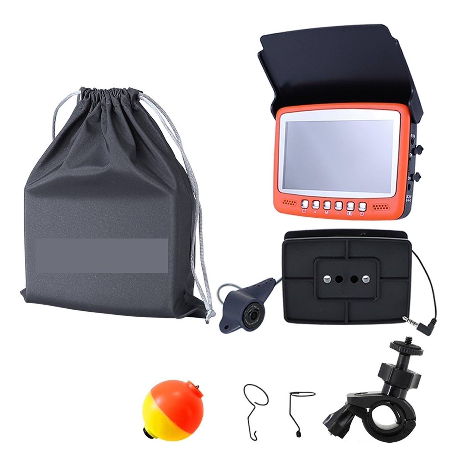 4.3 Inch IPS LCD Underwater Fishing Camera with 20M Cable & 8 LED Night Vision - Portable Video Fish Finder for Winter, Ice Lake, Sea, Boat & Kayak Fishing - Perfect for Low Light Conditions & Deep Water Exploration (30m Range)
