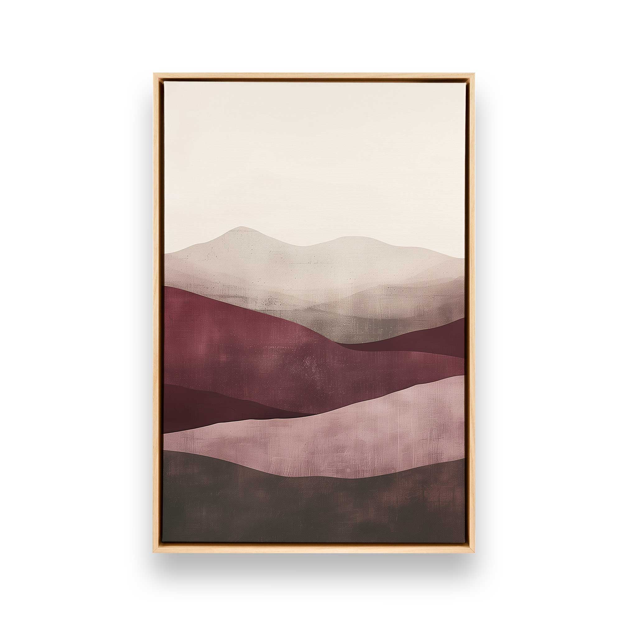 Garnet Whisper Print on Canvas - Elegant Abstract Wall Art for Living Room, Bedroom & Office Decor