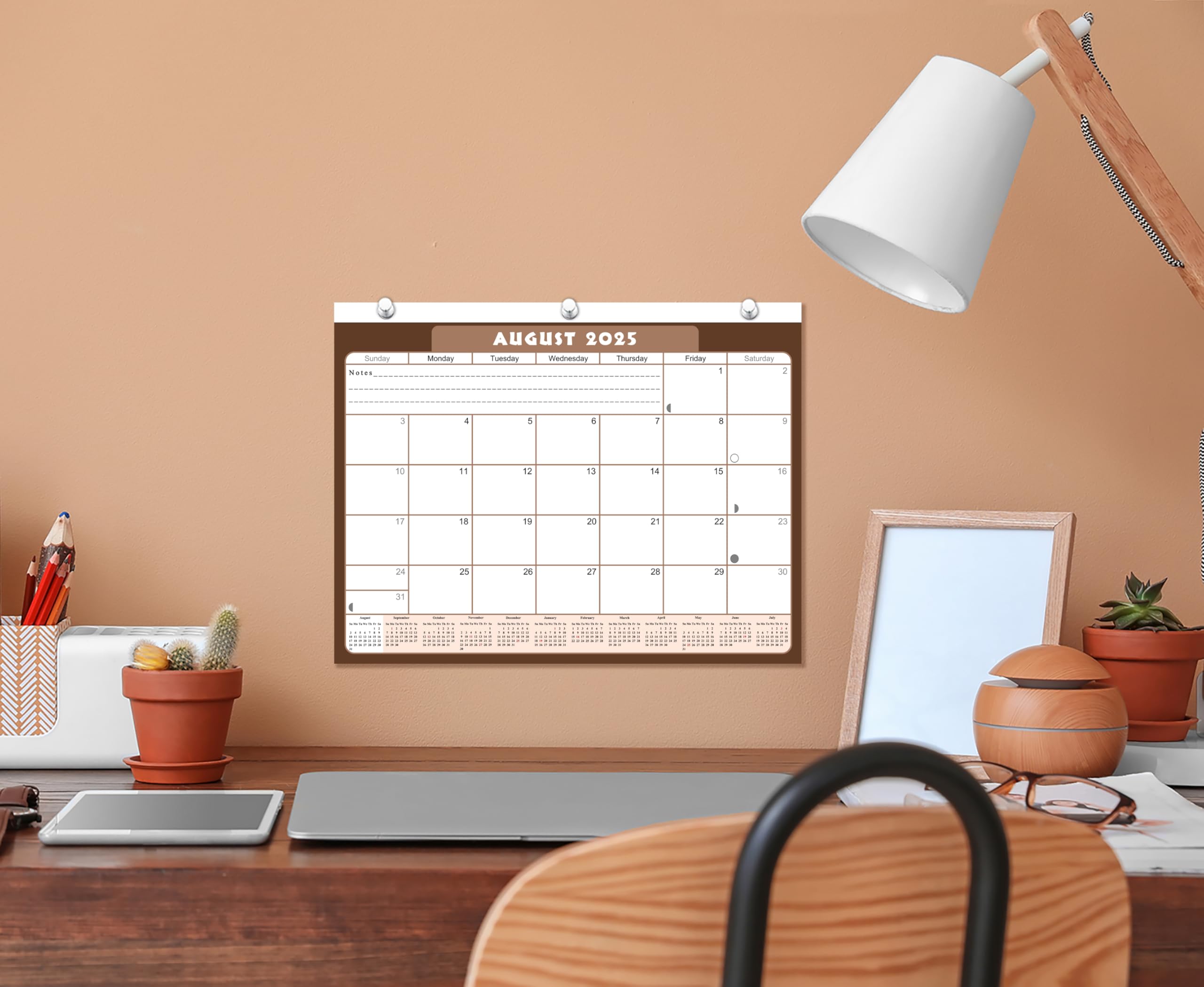 2025-2026 Student Academic Planner | 12-Month College Calendar for 3-Ring Binder, Desk & Wall | School & Office Supplies | USA Made (Edition #022) - Perfect for Class Scheduling, Homework Tracking & Time Management
