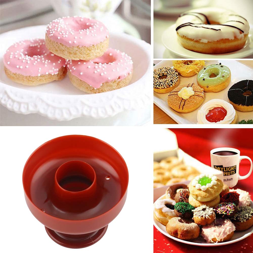 AKOAK 1-Pack Donut Baking Molds - Round Silicone Cookie Cutters & Hollow Cake Molds for DIY Desserts - Perfect for Homemade Donuts, Cupcakes, and Pastry Decorations