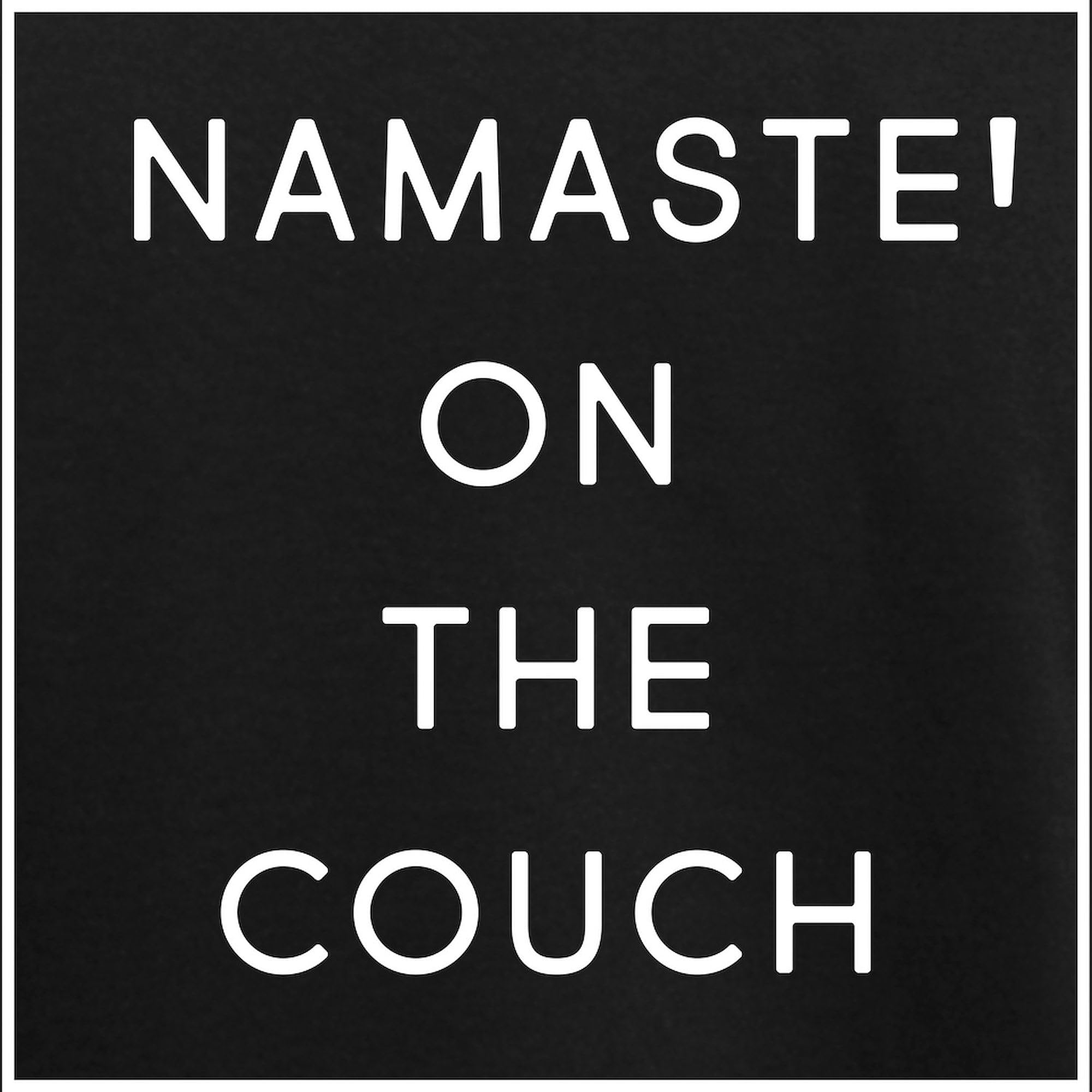 Namaste On The Couch Women's Dark Pajamas - Comfortable Novelty Sleepwear for Yoga Lovers & Home Relaxation