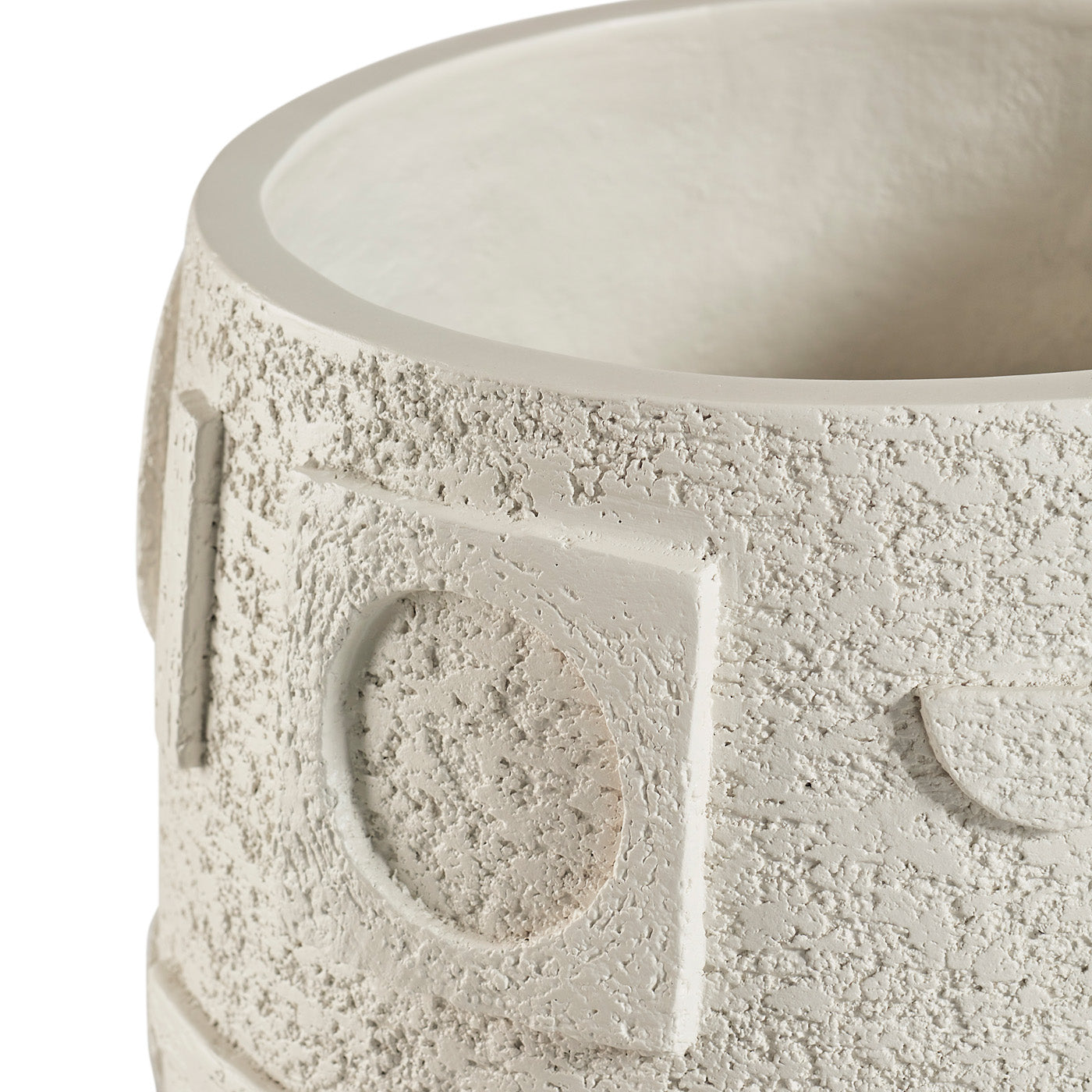 Modern Osaka Puzzle Concrete Planter - Geometric Succulent & Cactus Plant Pot with Drainage Hole - Perfect for Home Decor, Office Desk & Indoor Garden Gifts