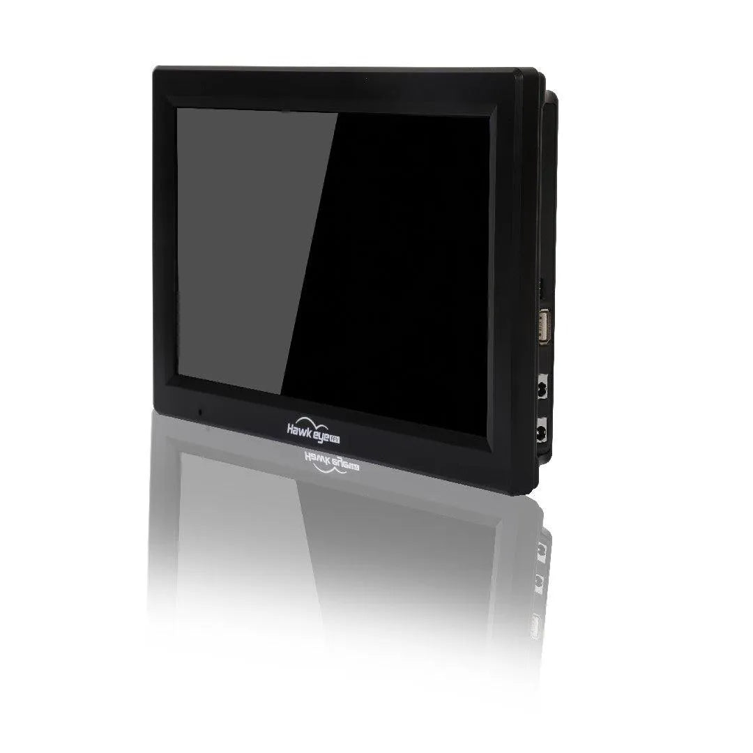 Hawkeye Captain X 10.2 Inch FPV Monitor with 1024×600 Resolution, 5.8G Receiver, 1000 Lux Brightness - Compatible with 3S/6S RC FPV Racing Drones - Perfect for FPV Racing, Drone Flying, and Aerial Photography