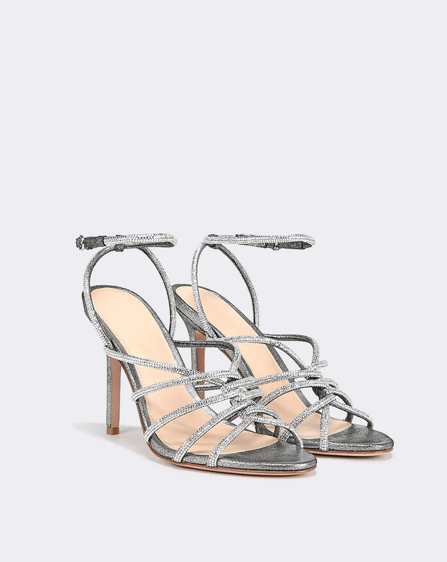 Aneesha Women's Sandals in Gunmetal - Stylish & Comfortable Summer Shoes for Beach, Party, and Casual Wear