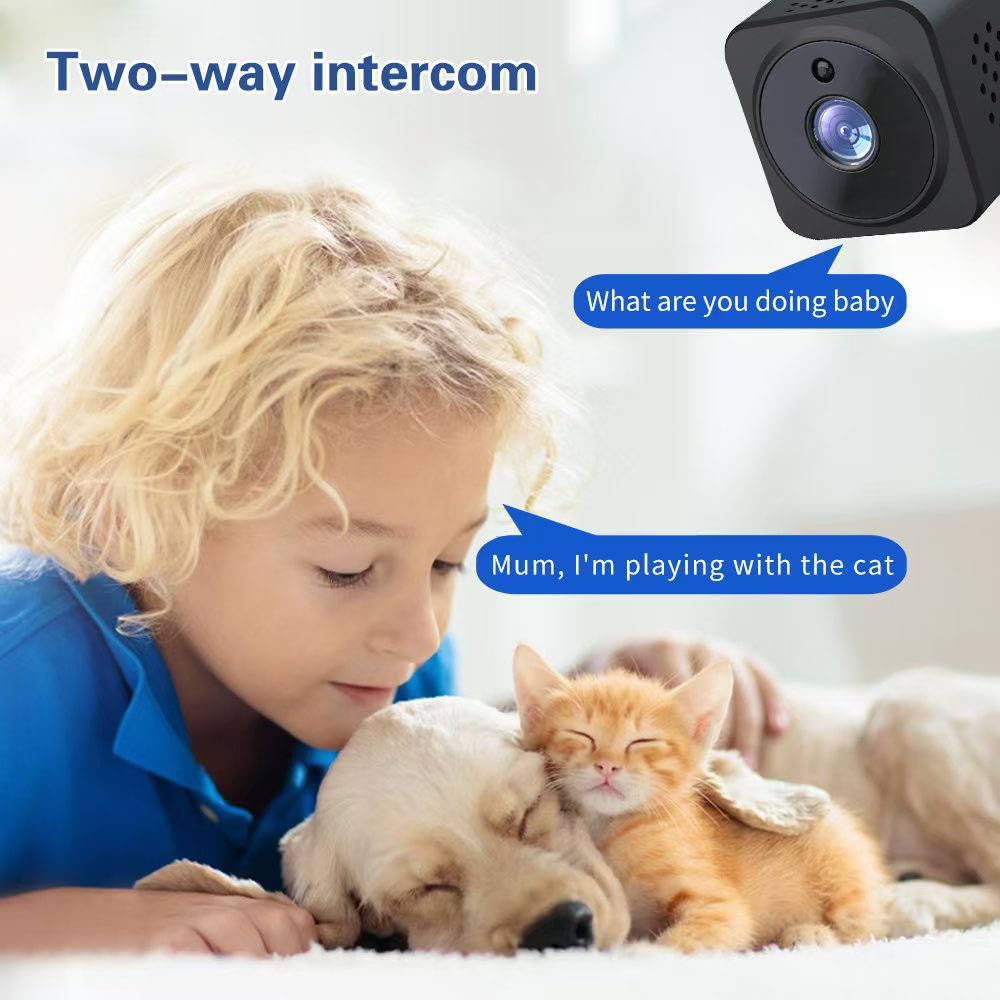 Kosicam Mini Spy Hidden Camera - HD 1080P WiFi Wireless Security Camera with Night Vision, Motion Detection & Audio Recording for Home, Office, Baby Monitor & Indoor Surveillance