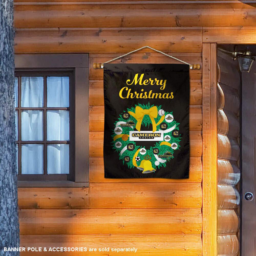 Cameron Aggies Happy Holidays Christmas Banner Flag - Decorate for Festive Celebrations, Parties & Home Decor