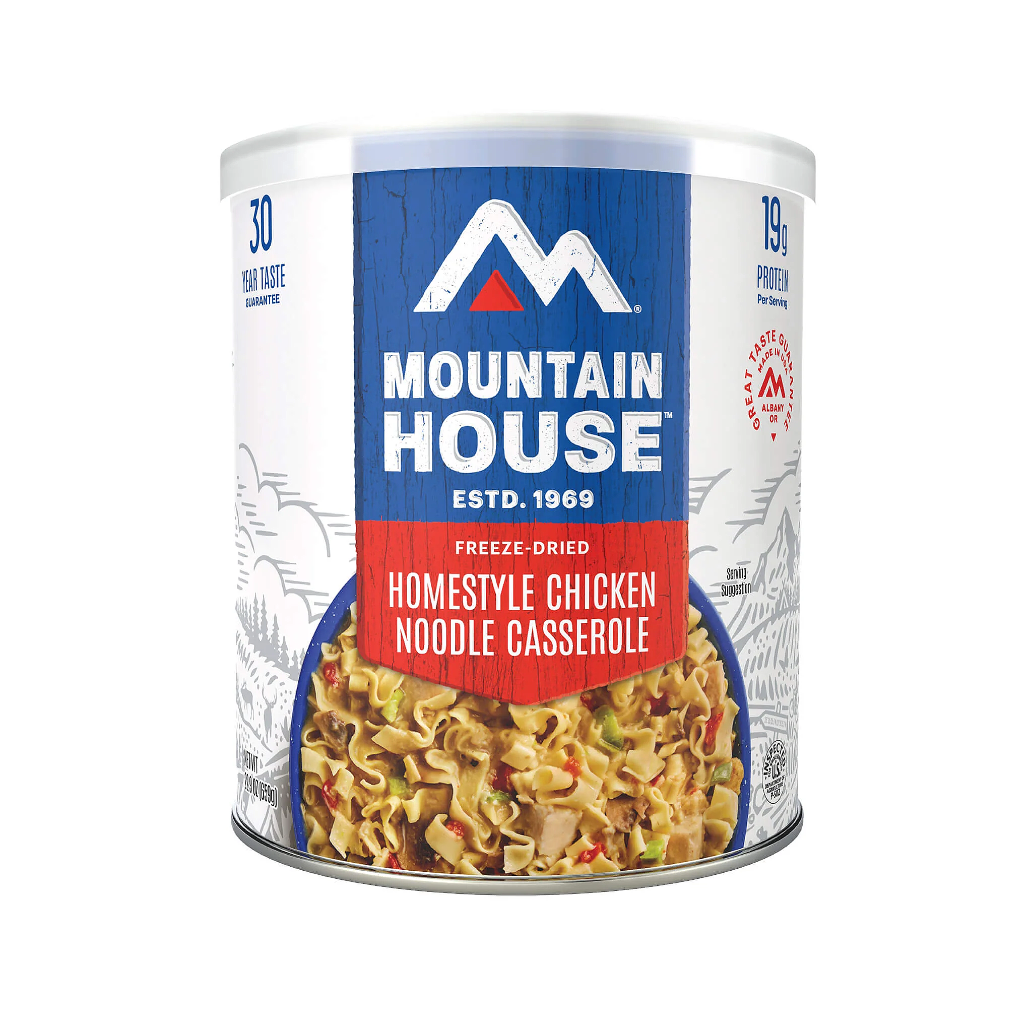 Mountain House Homestyle Chicken Noodle Casserole - Freeze Dried Camping Food - #10 Can for Emergency Preparedness & Outdoor Adventures