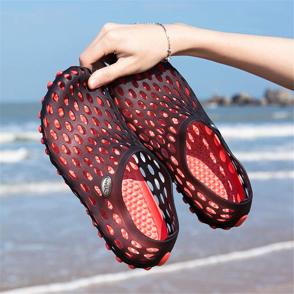 LEADER SHOW® Men's Ultralight Hollow Sandals - Breathable Water Shoes for Summer, Beach, Pool & Outdoor Activities - Comfortable Aqua Shoes for Swimming, Walking & Travel