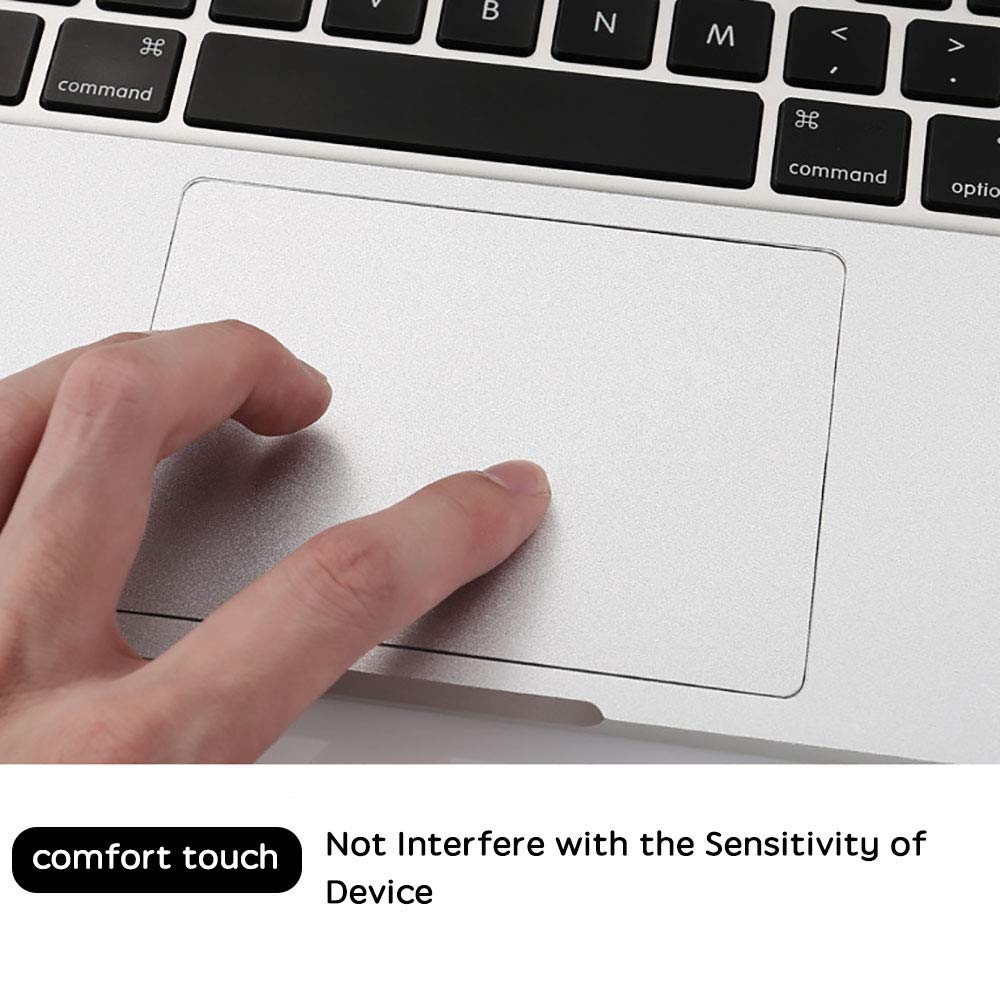 Ultra Thin Silver Palm Rest Cover with Trackpad Protector for MacBook Pro 16 Inch (A2141) - Scratch Resistant Skin for Work & Travel Protection