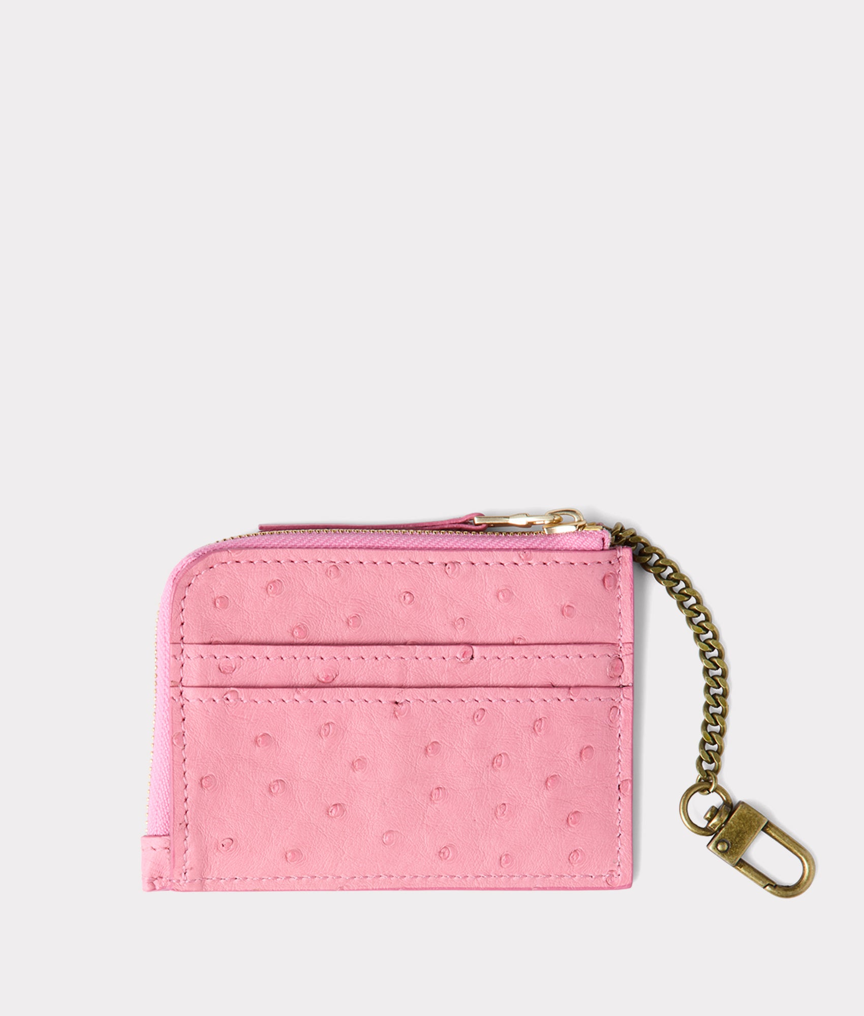 Pink Keychain Card Holder - Slim RFID Blocking Wallet for Credit Cards & ID - Perfect for Travel, Shopping, and Everyday Use