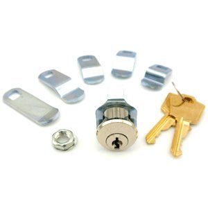 Hudson Lock PTR-656UN-0000 Universal Mailbox Lock - Keyed Different (12-Pack) - Secure Mailboxes for Residential & Commercial Use
