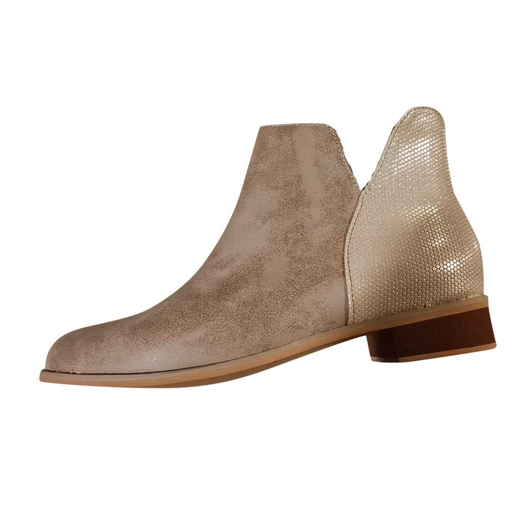 Women's Fashion Ankle Boots - Leopard Print Chelsea Boots with Square Heel for Outdoor Wear | Stylish Ladies Boots for Casual, Work & Party Occasions
