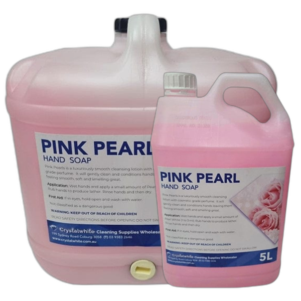 Pink Pearl Hand Soap - Moisturizing & Antibacterial Liquid Soap for Soft Skin | Perfect for Bathroom, Kitchen & Guest Washroom Use