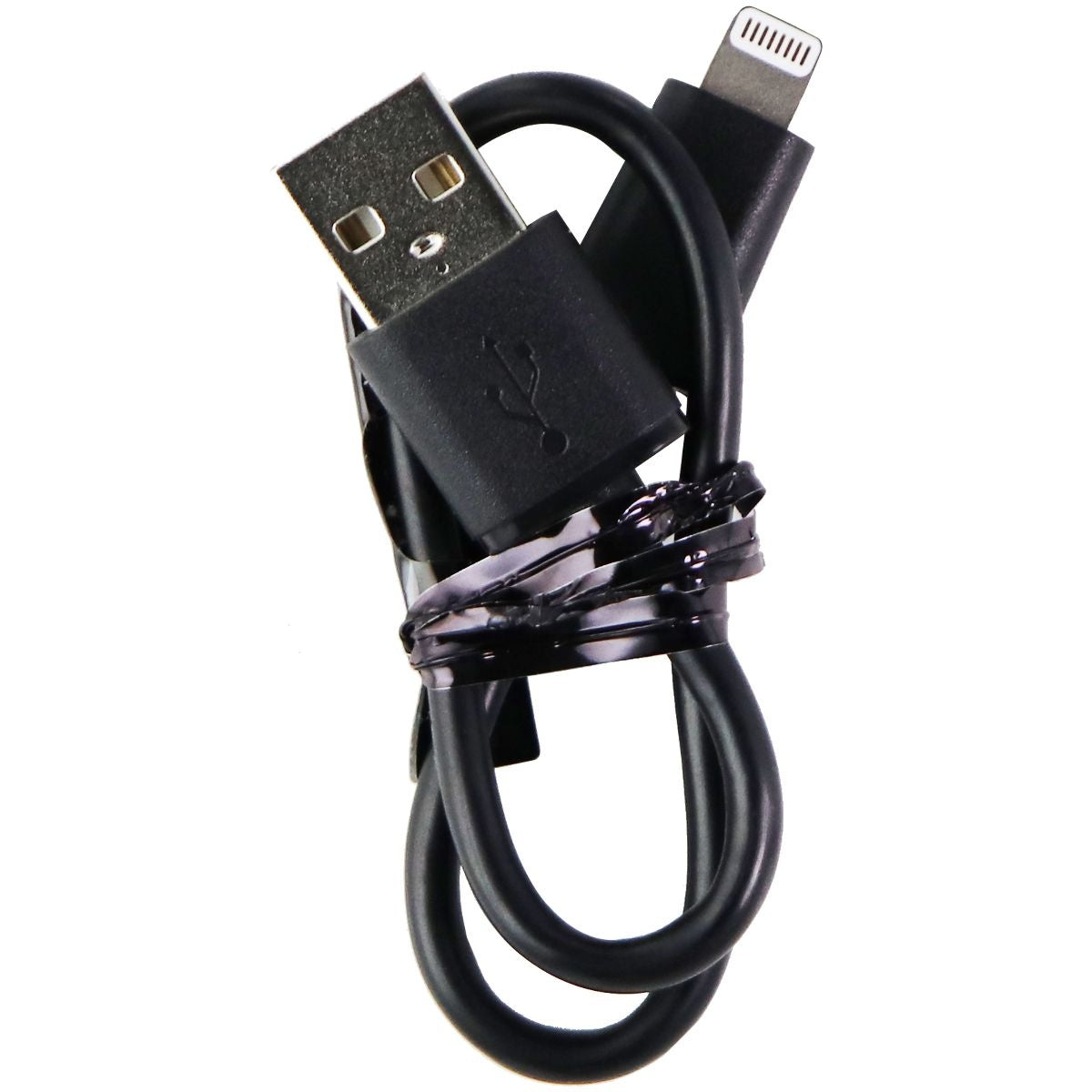 8 Inch USB Charging & Sync Cable for iPhone - Fast Charging & Data Transfer - Compatible with iPhone 14/13/12/11/X/8/7 - Durable Nylon Braided Black Cable - Perfect for Home, Office & Travel Use