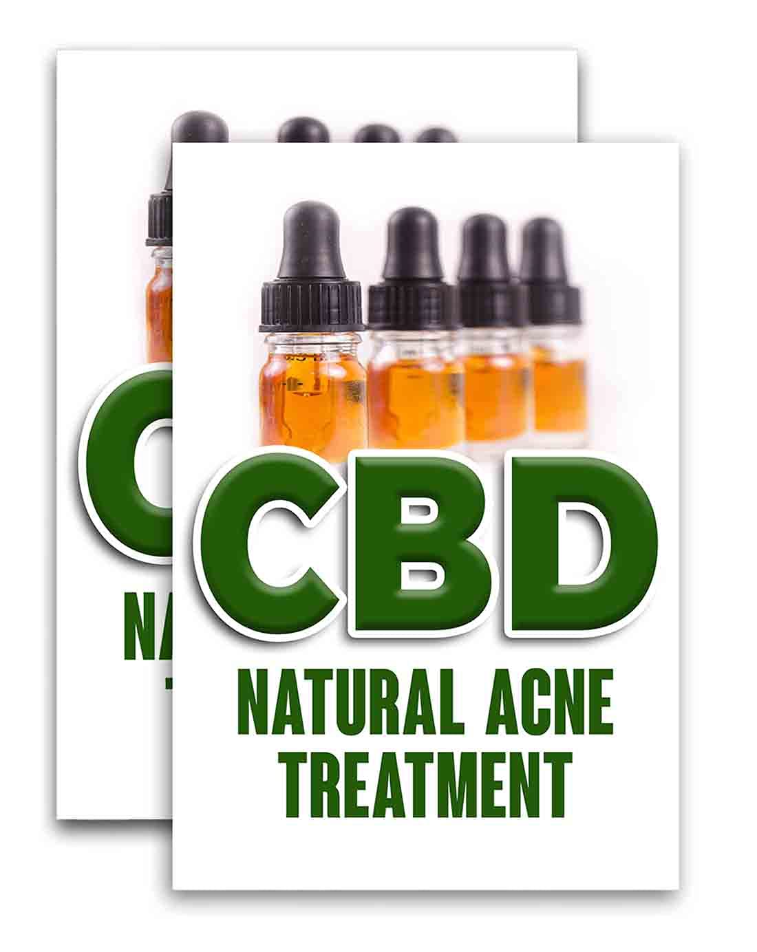 Natural CBD Oil Acne Treatment Vinyl Decal (24