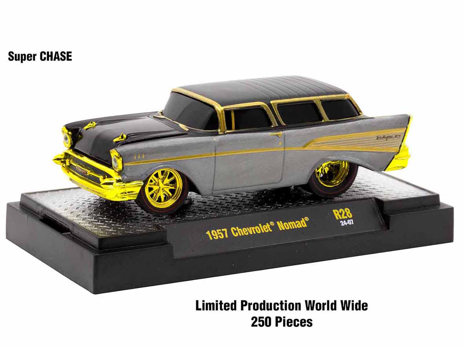 M2 Machines 1/64 Scale Limited Edition Ground Pounders 6 Car Set in Display Cases - Diecast Model Cars Collection for Display & Racing Enthusiasts