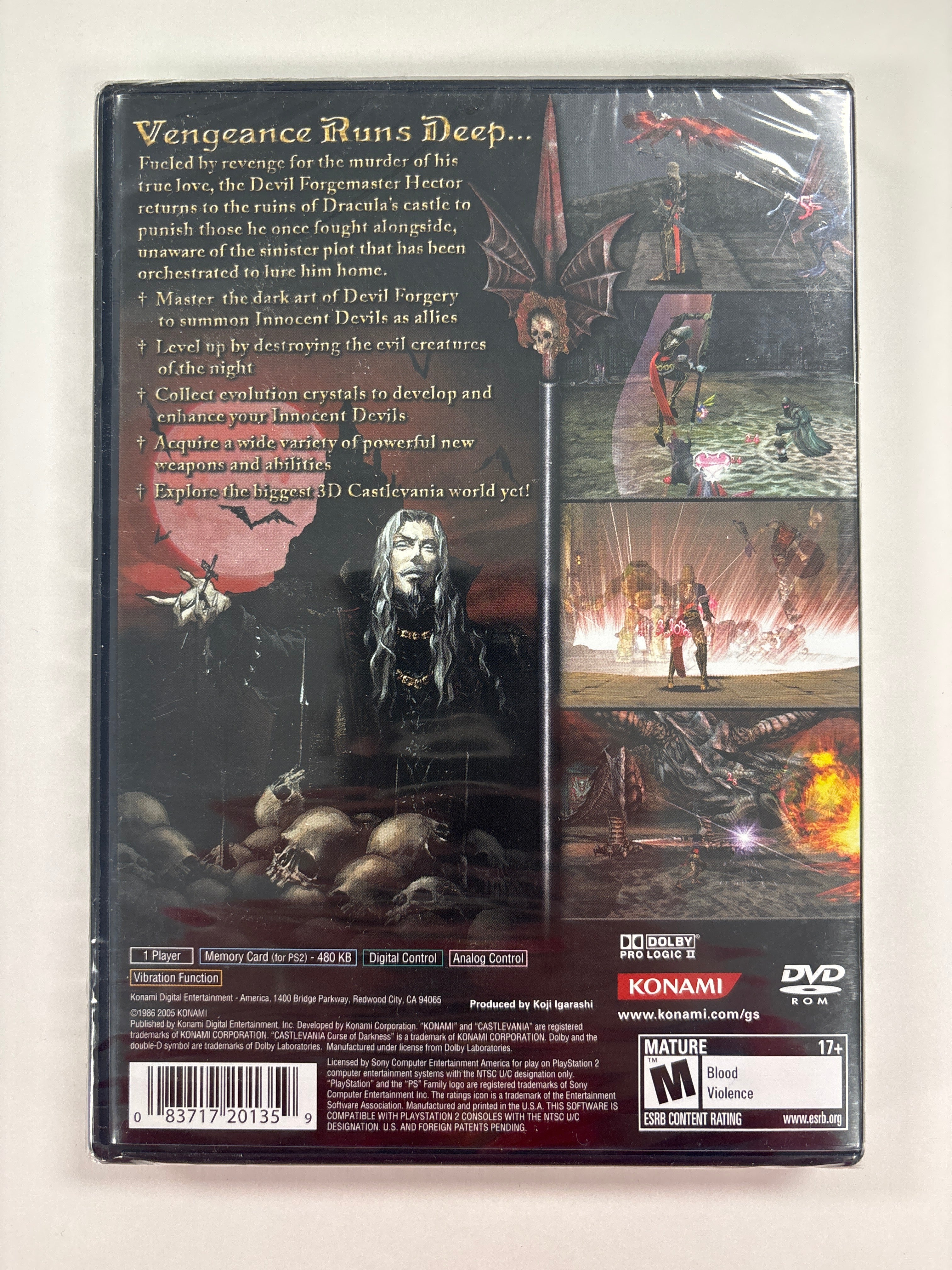 Castlevania: Curse of Darkness - PlayStation 2 (PS2) Game - Brand New & Factory Sealed - Perfect for Retro Gaming Collectors & Classic Horror Action Adventure Fans