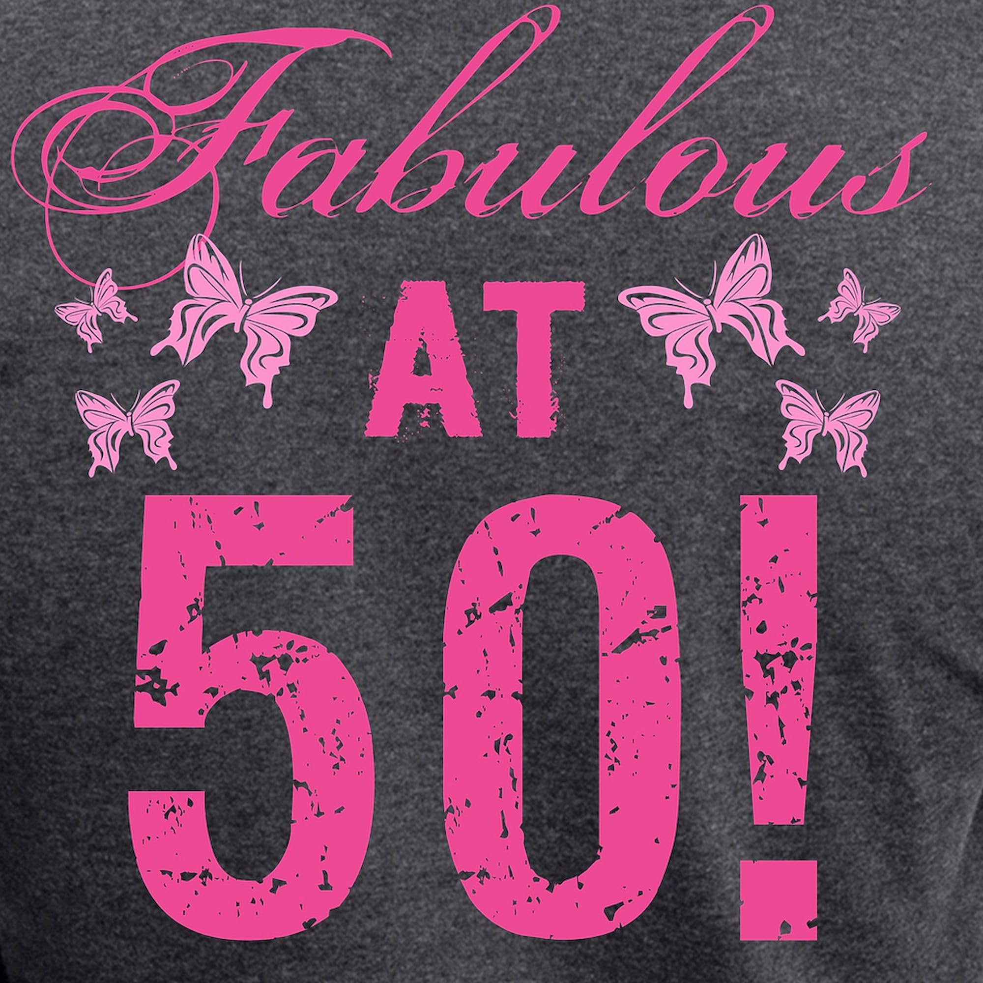 Fabulous 50th Birthday Women's Charcoal Pajama Set - Funny Novelty Sleepwear for Women - Perfect for Birthday Gifts, Sleepovers & Relaxing at Home