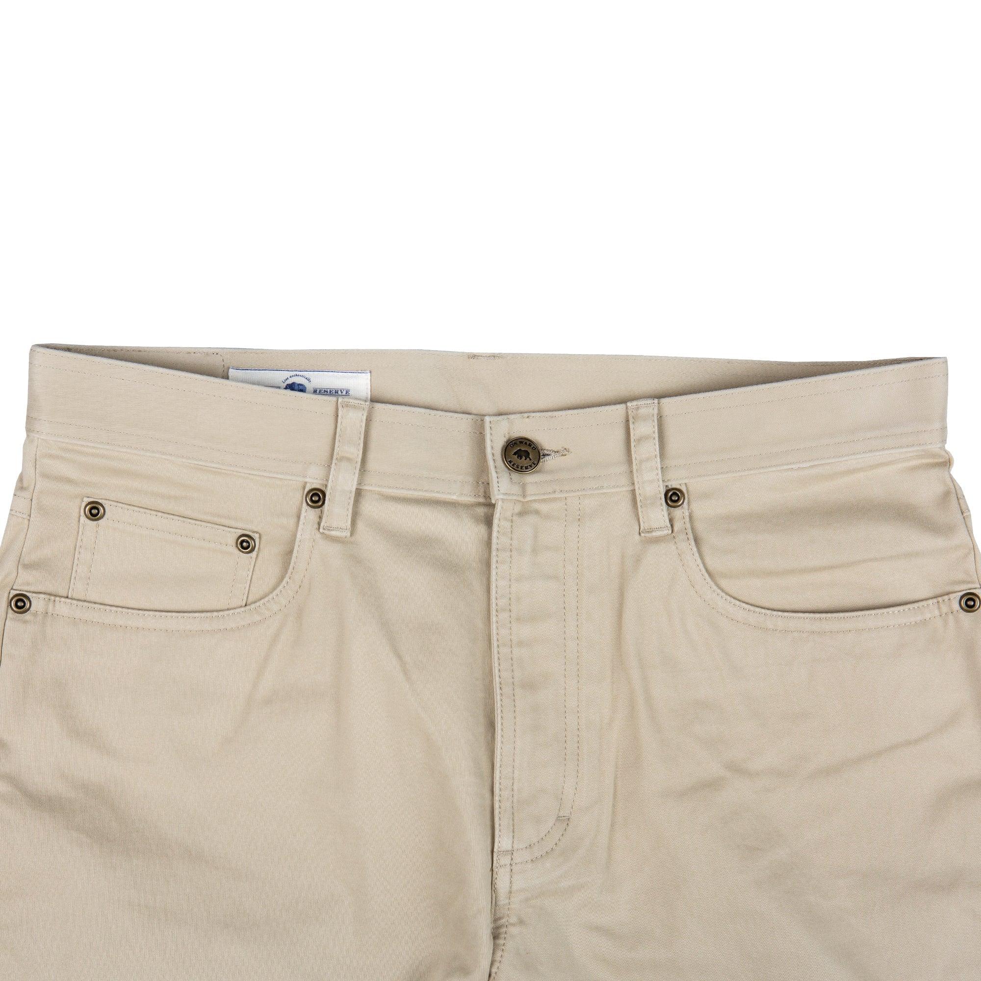 Flex Five Pocket Stretch Pants for Men - Comfortable Work & Casual Tan Pants for Outdoor Activities, Hiking & Travel