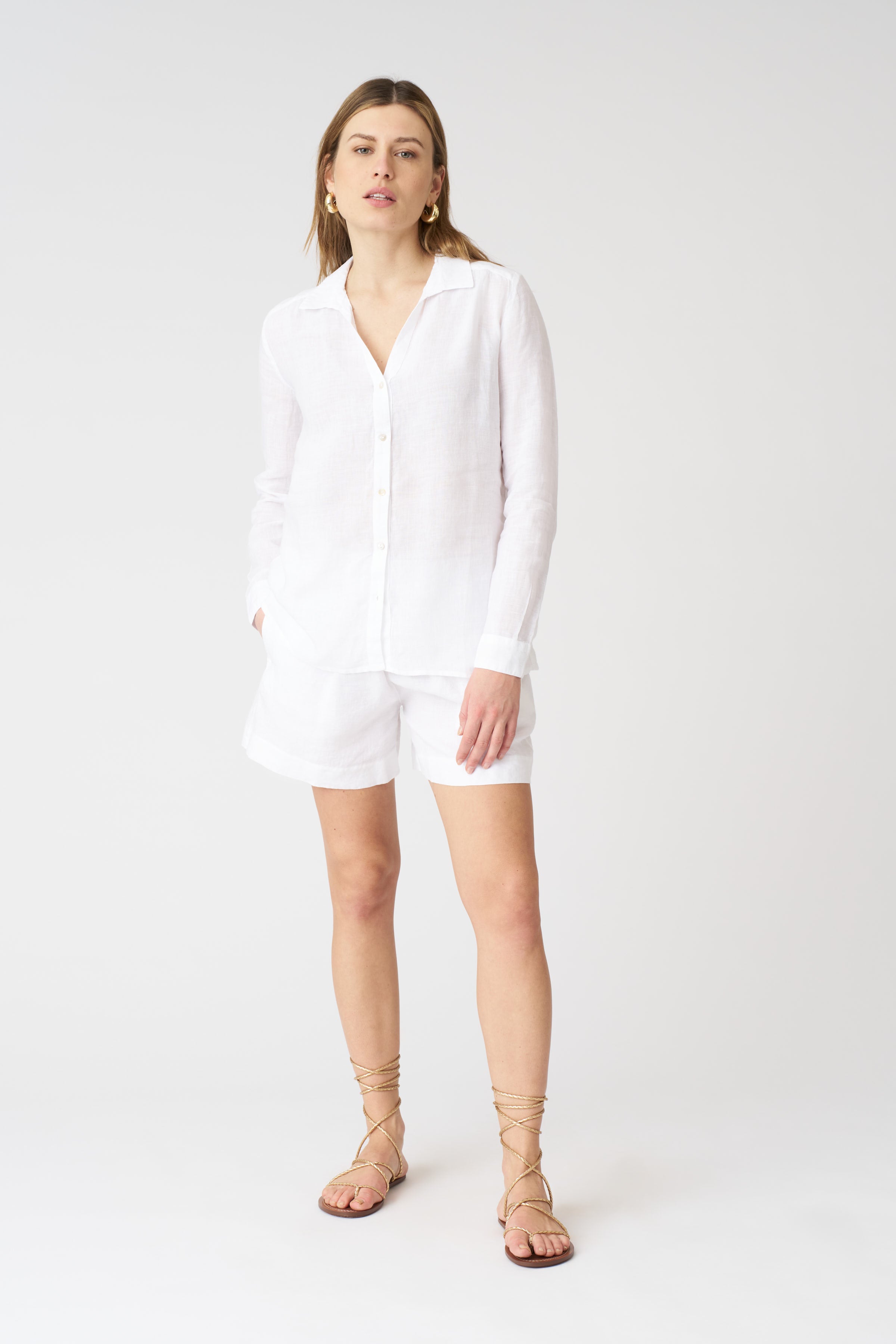The White Lily Shirt - Women's Elegant Floral Blouse for Casual & Office Wear | Perfect for Spring, Summer & Special Occasions