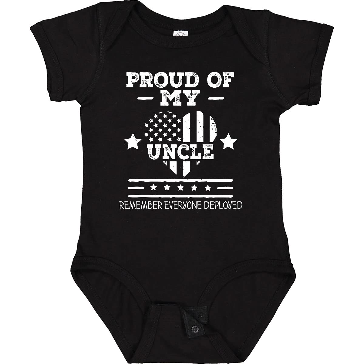 Inktastic Military Uncle Red Friday Baby Bodysuit - Patriotic Onesie for Veterans Day, Memorial Day & Military Apparel - Soft Cotton Infant Bodysuit for Boys & Girls