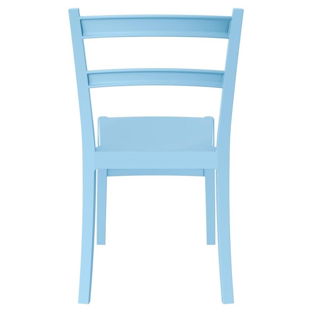 Tiffany Light Blue Patio Dining Chairs Set of 2 - Outdoor Garden Furniture for Poolside, Backyard, and Terrace Relaxation