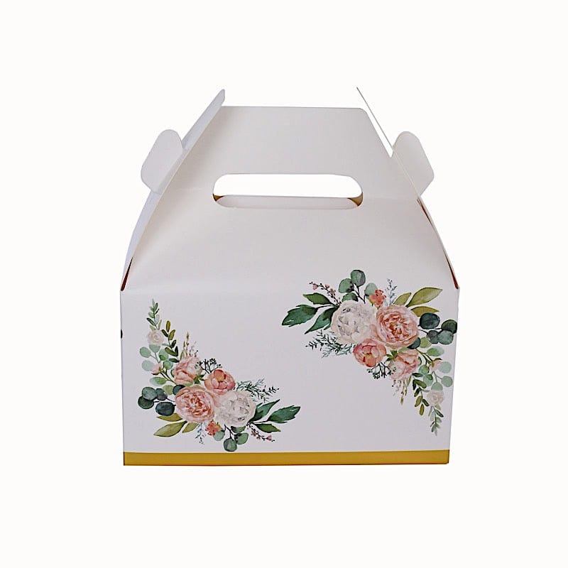 25 Pack Floral Printed Tote Favor Boxes - Elegant Gift Bags for Wedding Favors, Baby Showers & Party Decorations
