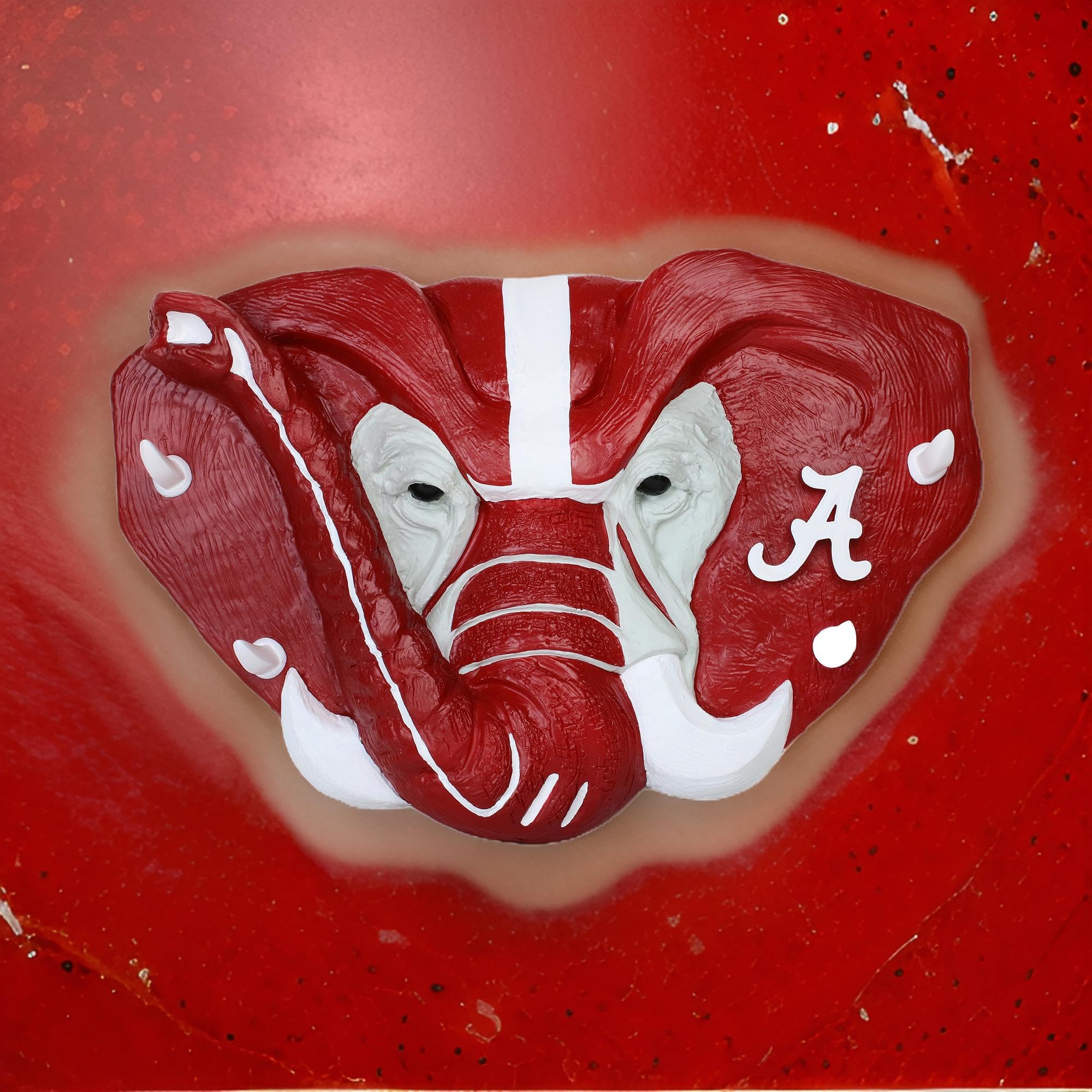 Alabama Crimson Tide Wall Hook Rack - 6 Bronze Hooks for College Dorm Room Organization | Perfect for Hanging Hats, Bags, Coats & Towels in Bedroom or Entryway