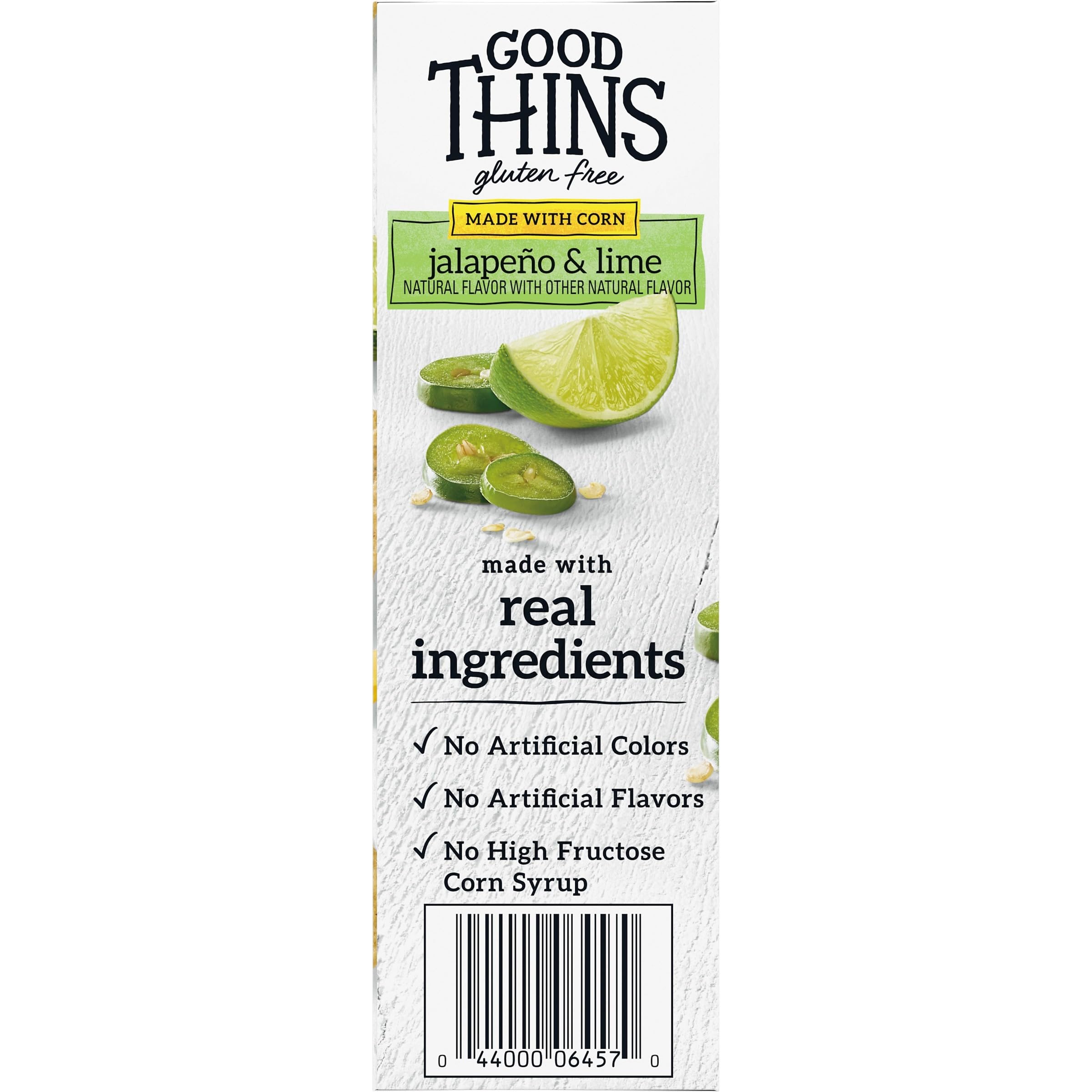 Gluten Free Jalapeño & Lime Corn Rice Snacks - Healthy Crackers for Keto & Vegan Diets, 3.5 oz Pack - Perfect for Office Snacks, School Lunches & Party Appetizers