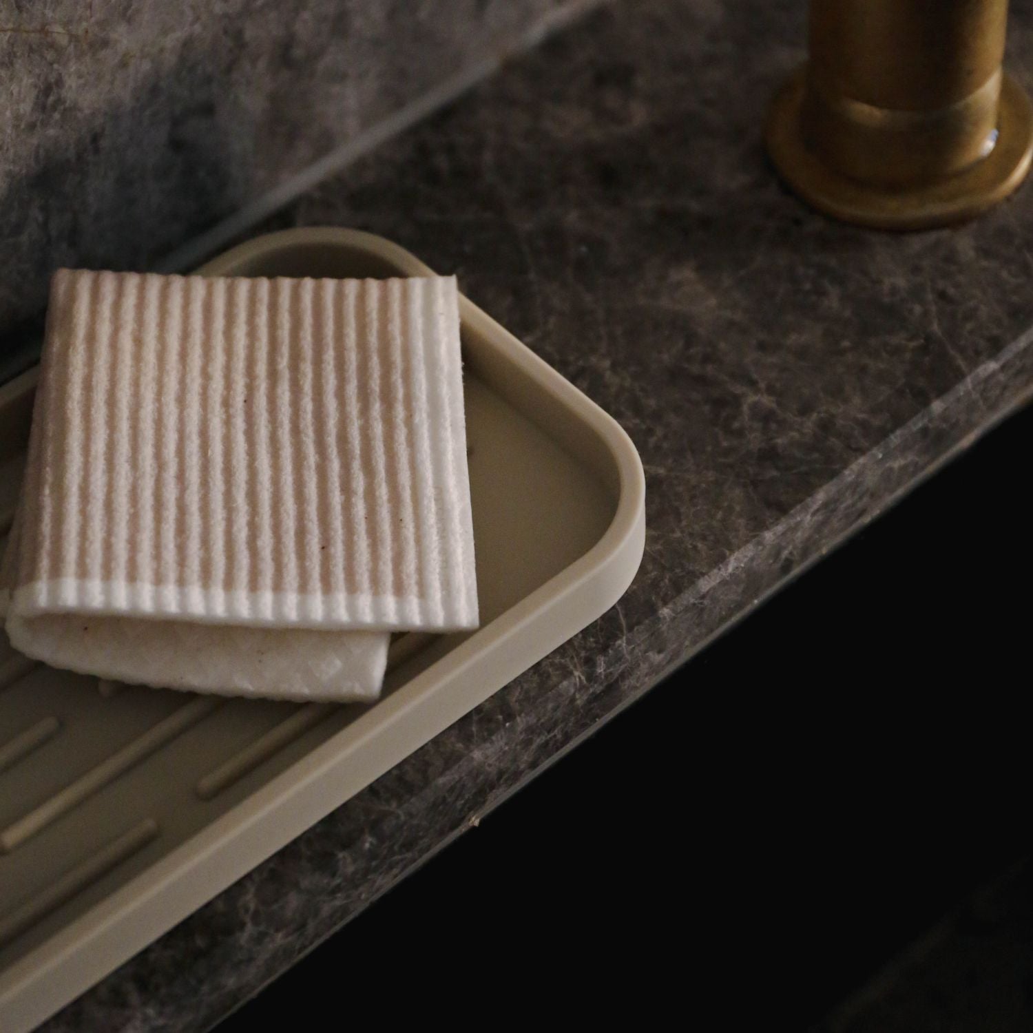 Eco-Friendly Compostable Dishcloths - 3 Pack, Sand/Cinnamon/Khaki | Sustainable Kitchen Cleaning Cloths for Dishwashing, Countertops & Eco-Conscious Homes