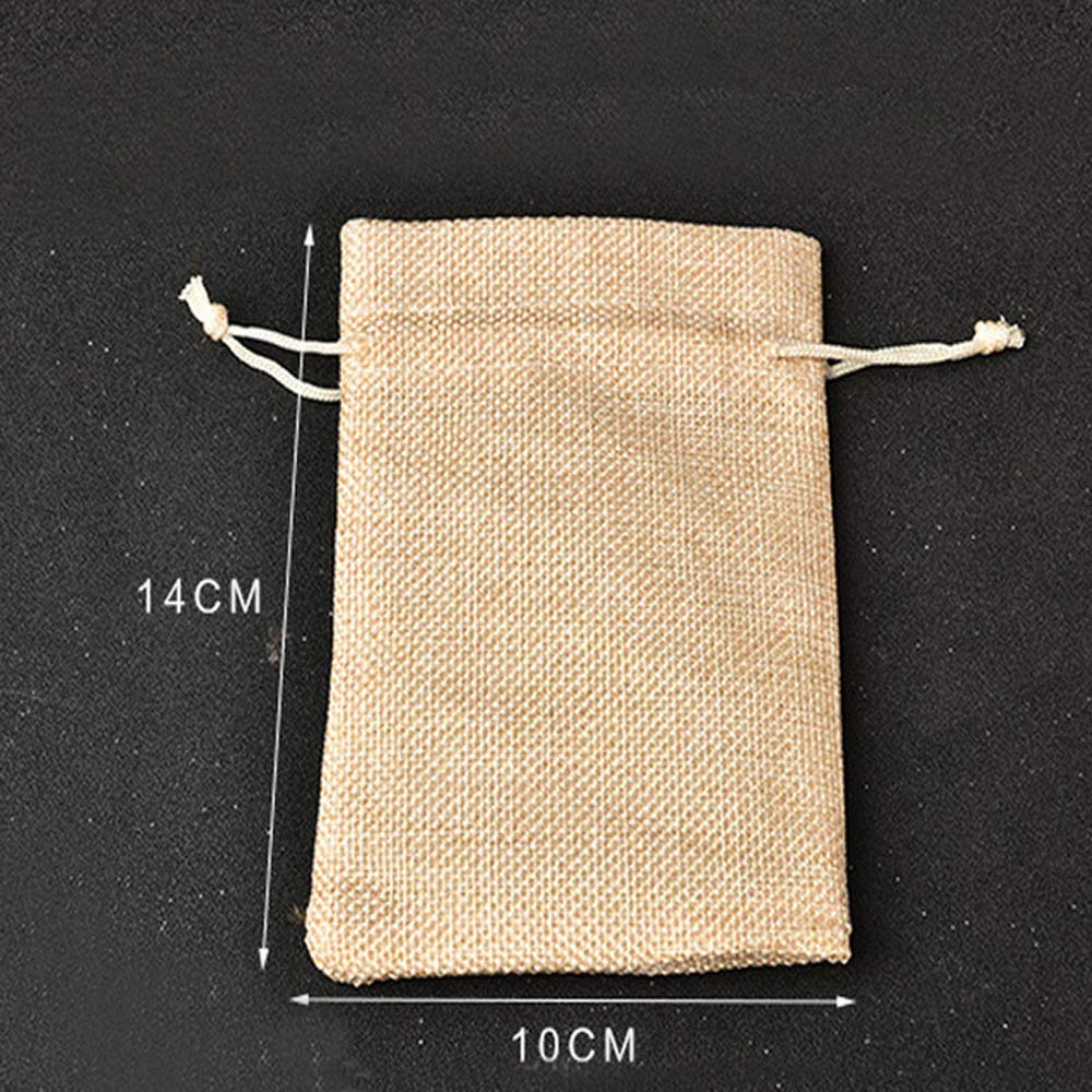 30 Pack Natural Burlap Drawstring Bags - 4x5.5 Inch Beige Small Gift Pouches for Jewelry, Wedding Favors, Party Decor & DIY Crafts | Perfect for Rustic Wedding, Baby Shower, Christmas Gifts & Handmade Crafts