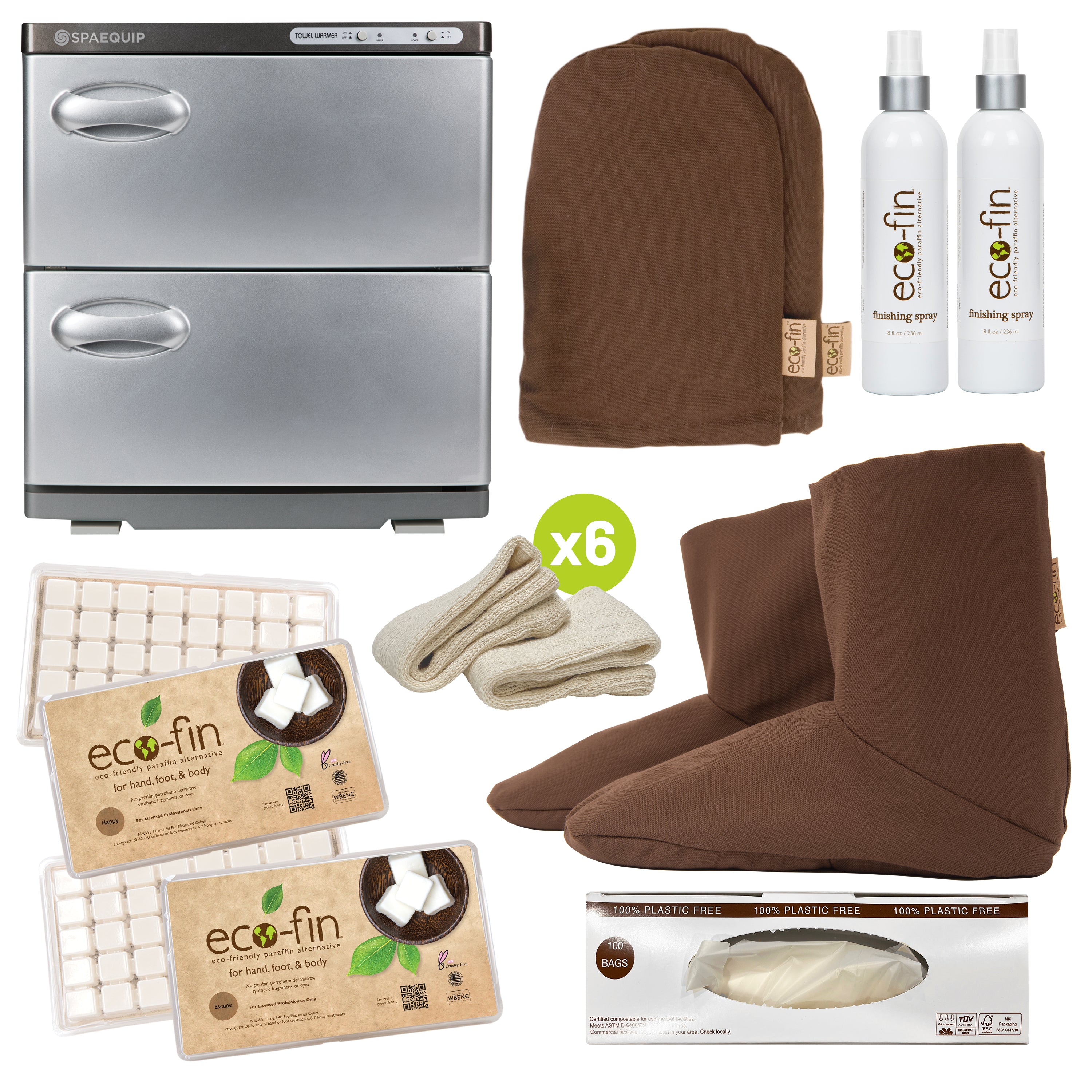 Eco Fin Luxury Hand & Foot Success Kit with Warmer - Professional Manicure & Pedicure Set for Spa, Salon & Home Use - Perfect Gift for Nail Care Enthusiasts