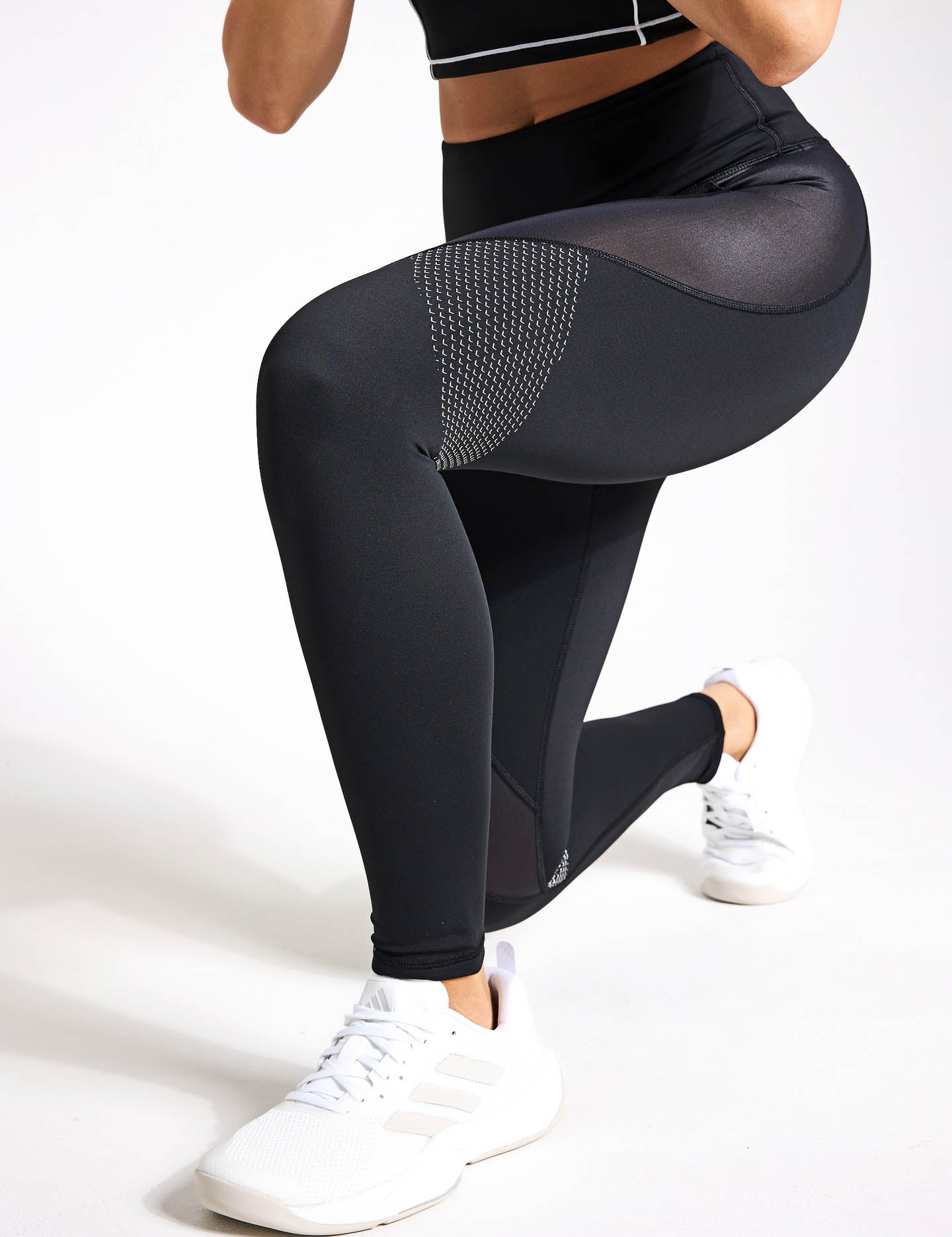 Premium High-Waisted Dynamic Full Length Leggings for Women - Black - Yoga, Running, Workout & Everyday Wear