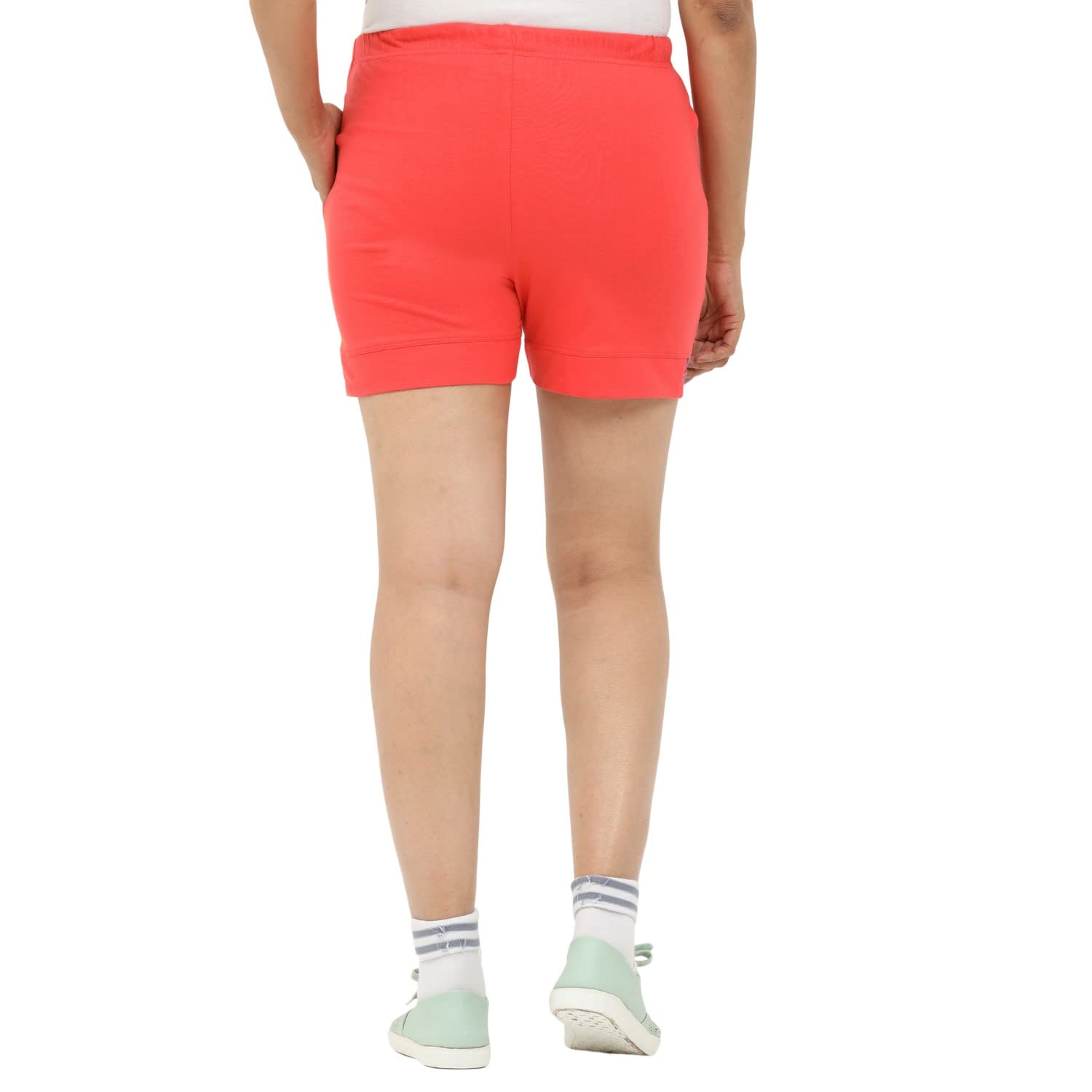 OCEAN RACE Girls Cotton Shorts with Pockets - Comfortable Regular Fit for Summer Play, School & Outdoor Activities